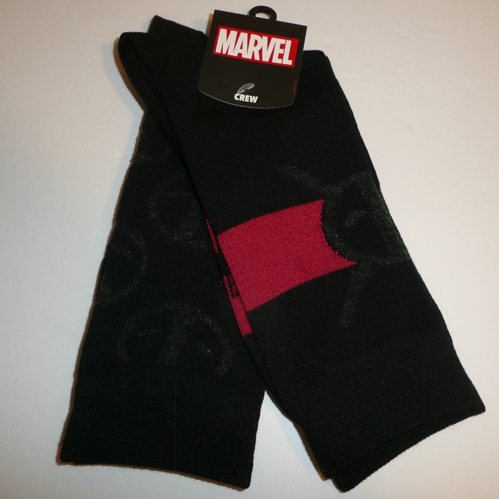 Deadpool Metallic Yarn 2 Pairs Socks Set Pack - Picture 4 of 8